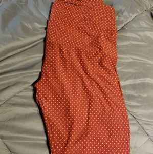 Malve with orange Micro dot Tc leggings